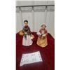 Image 1 : Royal Doulton "The Orange Lady" and "The Tea Lady" Porcelain Figurines 1)7.6” 1)8.6”