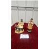 Image 1 : Two royal doulton Porcelain Figurines: Man Feeding Squirrels lunch time and lambing time 9” + 8”