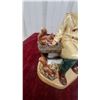 Image 4 : Two royal doulton Porcelain Figurines: Man Feeding Squirrels lunch time and lambing time 9” + 8”