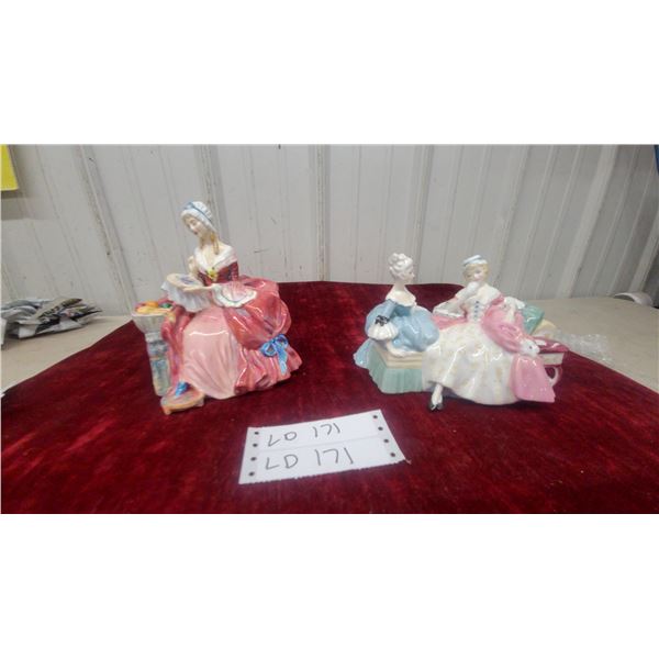 Two Royal Doulton Figurines: The Love Letter and Penelope