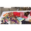 Image 6 : Vintage Ladies' Leather Gloves and Silk Scarves Collection With Pheasant, Paisley, and Plaid Prints