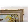 Image 3 : Signed Aggery Impressionist Oil Painting, Autumn Forest Landscape With River, Framed