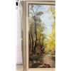 Image 4 : Signed Aggery Impressionist Oil Painting, Autumn Forest Landscape With River, Framed