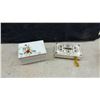 Image 7 : Vintage Decorative Tins and Embroidered Trinket Boxes Including Beatrix Potter