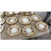 Image 6 : Hammersley and Co. Bone China Floral Tea Set with Gold Trim, Cups, Saucers, and Plates, 28 Pieces
