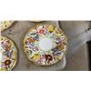 Image 7 : Hammersley and Co. Bone China Floral Tea Set with Gold Trim, Cups, Saucers, and Plates, 28 Pieces