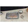 Image 16 : Vintage Silver-Plated Lot: Serving Trays, Coffee and Tea Sets, Bucket
