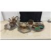 Image 1 : Vintage Silver-Plated Lot: Serving Trays, Coffee and Tea Sets, Bucket