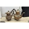 Image 4 : Vintage Silver-Plated Lot: Serving Trays, Coffee and Tea Sets, Bucket