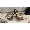 Image 5 : Vintage Silver-Plated Lot: Serving Trays, Coffee and Tea Sets, Bucket