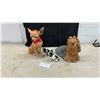 Image 1 : Ceramic Dog Figurine Collection Including Chihuahua, Yorkshire Terrier, and Spaniels