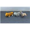 Image 6 : Assorted Ceramic Figurines Including Santa Gnome, Animals, Tiger, Zebra, Moose