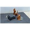 Image 8 : Assorted Ceramic Figurines Including Santa Gnome, Animals, Tiger, Zebra, Moose