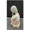 Image 10 : Lladró Porcelain Figurine, #6443 Lady With Parasol and Box and #5649 My Little Puppy