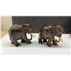 Image 2 : Hand-Carved Wooden Sculptures Including Elephants, Busts, and Turtles