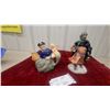 Image 1 : Royal Doulton "Good King Wenceslas" figurine 9” and "old salt tea pot