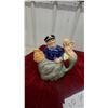 Image 6 : Royal Doulton "Good King Wenceslas" figurine 9” and "old salt tea pot