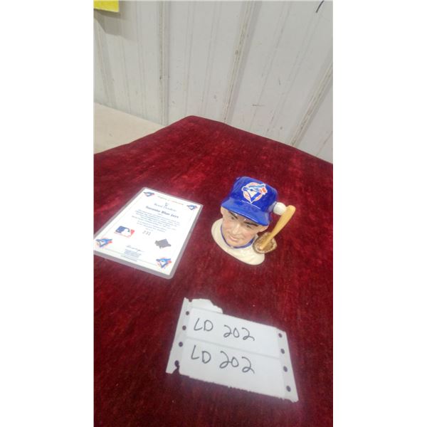Royal Doulton Toronto Blue Jays Character Jug and Certificate of Authenticity