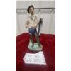 Image 1 : Leo Mol Porcelain Fisherman Figurine with Fish