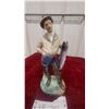 Image 2 : Leo Mol Porcelain Fisherman Figurine with Fish