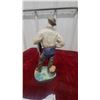 Image 4 : Leo Mol Porcelain Fisherman Figurine with Fish