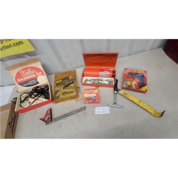 Weller Soldering Kit Model 8100K, Vector Stapler, ThermoGrip Glue Gun and Glue, Torch Kit