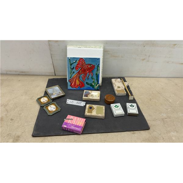 Hand-Painted Ceramic Art Tile, Award Plaques