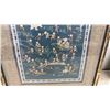 Image 4 : Two Framed Chinese Silk Embroideries, "One Hundred Children" and Floral Motif, Largest 27 × 14”