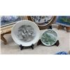 Image 7 : Pair of Greek Hand-Carved Decorative Plates, Signed M. Alexandros, Framed Art, China