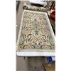 Image 2 : Oriental Floral Area Rug, 50 × 28” and Autumnal Leaf Pattern Fringed Rug, 48 × 24”