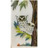 Image 2 : Vintage Framed Embroidered Owl Family in Tree Needlepoint Art in Gold Wooden Frame, 28 × 19”