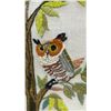 Image 3 : Vintage Framed Embroidered Owl Family in Tree Needlepoint Art in Gold Wooden Frame, 28 × 19”