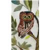 Image 4 : Vintage Framed Embroidered Owl Family in Tree Needlepoint Art in Gold Wooden Frame, 28 × 19”