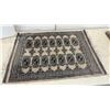 Image 2 : Two Area Mats in Beige and Black, 35 × 25”