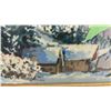 Image 3 : Two Framed Needlepoint Tapestries: Alpine Village and Fox Hunting Scenes