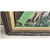 Image 7 : Two Framed Needlepoint Tapestries: Alpine Village and Fox Hunting Scenes