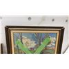 Image 9 : Two Framed Needlepoint Tapestries: Alpine Village and Fox Hunting Scenes