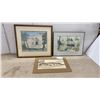 Image 1 : Arnold Ross Watercolor of Laura Secord School, Framed House Watercolor, and Architectural