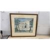 Image 2 : Arnold Ross Watercolor of Laura Secord School, Framed House Watercolor, and Architectural