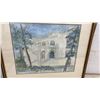 Image 4 : Arnold Ross Watercolor of Laura Secord School, Framed House Watercolor, and Architectural