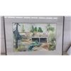 Image 8 : Arnold Ross Watercolor of Laura Secord School, Framed House Watercolor, and Architectural
