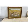 Image 1 : Framed Landscape Oil Painting by E. C. Busch, Wildflower Field, 21 × 25”