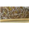 Image 2 : Framed Landscape Oil Painting by E. C. Busch, Wildflower Field, 21 × 25”
