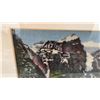 Image 5 : Pair of Framed Needlepoint Artworks, Mountain Lake Landscape 15 × 17” and Yorkshire Terrier