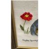 Image 8 : Pair of Framed Needlepoint Artworks, Mountain Lake Landscape 15 × 17” and Yorkshire Terrier