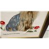 Image 9 : Pair of Framed Needlepoint Artworks, Mountain Lake Landscape 15 × 17” and Yorkshire Terrier