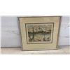 Image 4 : Two Framed Prints: "Old St. Andrews Church" by W. J. Phillips, 11 × 13” and Lower Fort Garry