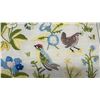 Image 4 : Three Decorative Throw Pillows With Embroidered Bird, Floral, and Kingfisher Designs