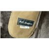 Image 2 : Holt Renfrew Women's Long Shearling Coat, Size 10, Brown Suede with Fur Lining and Trim