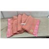 Image 2 : Vintage Ayerspun Pure Wool Blanket by Ayers of Lachute Canada, Pink With Satin Binding